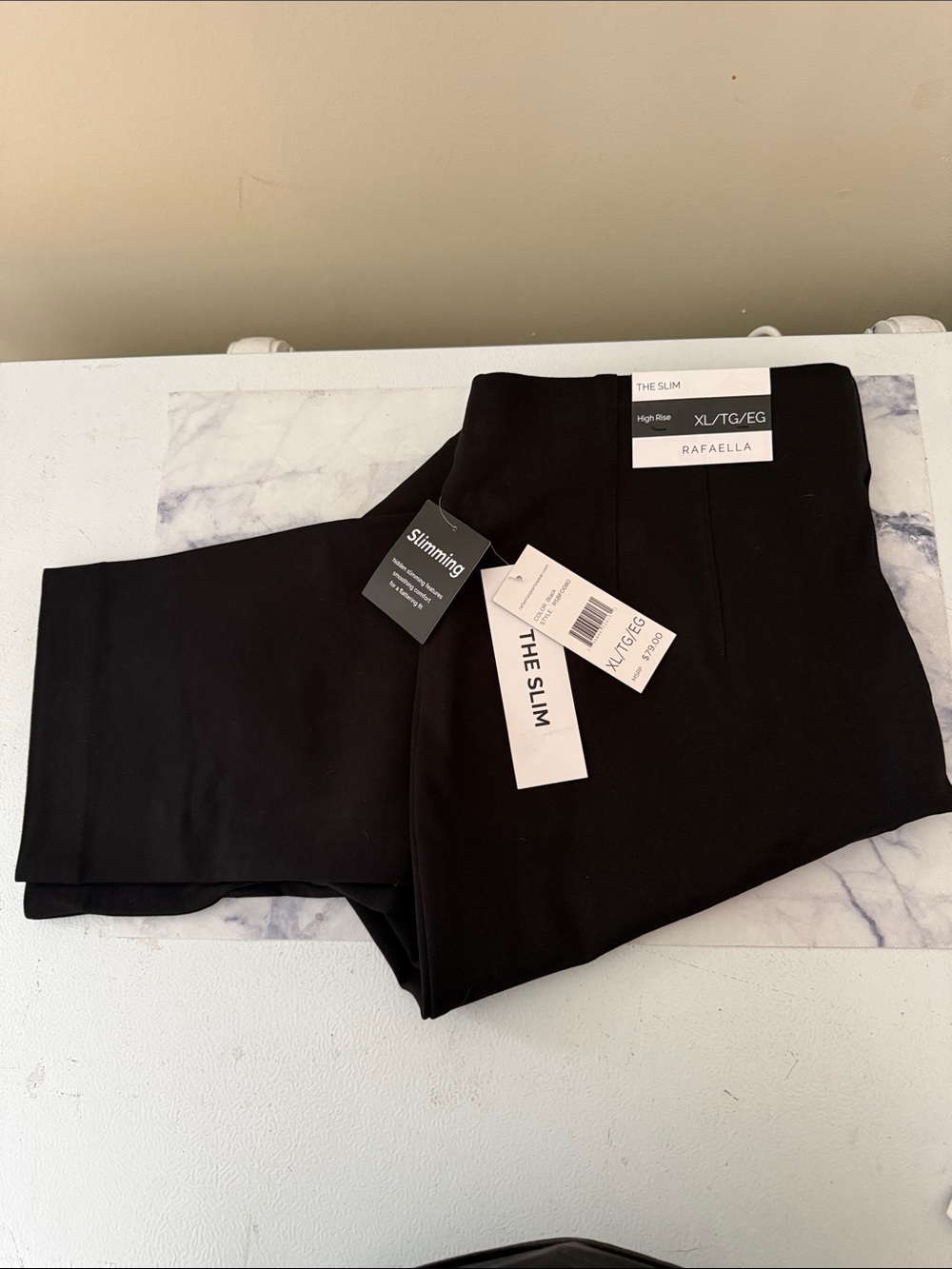 Rafaella Black Slim Fit Pants